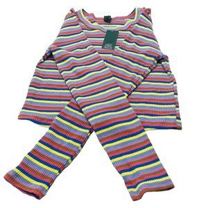 Wild Fable Women's Size XL Long Sleeve Striped Slim Fit Tee Shirt New With Tags